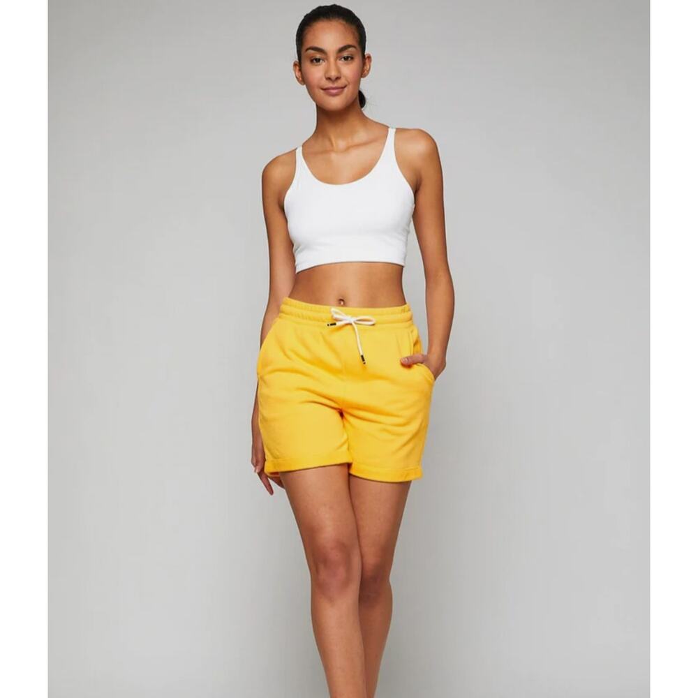 FOURLAPS Mango Orange Rush Short Pull On Comfy Relaxed Shorts Women's Size S NWT